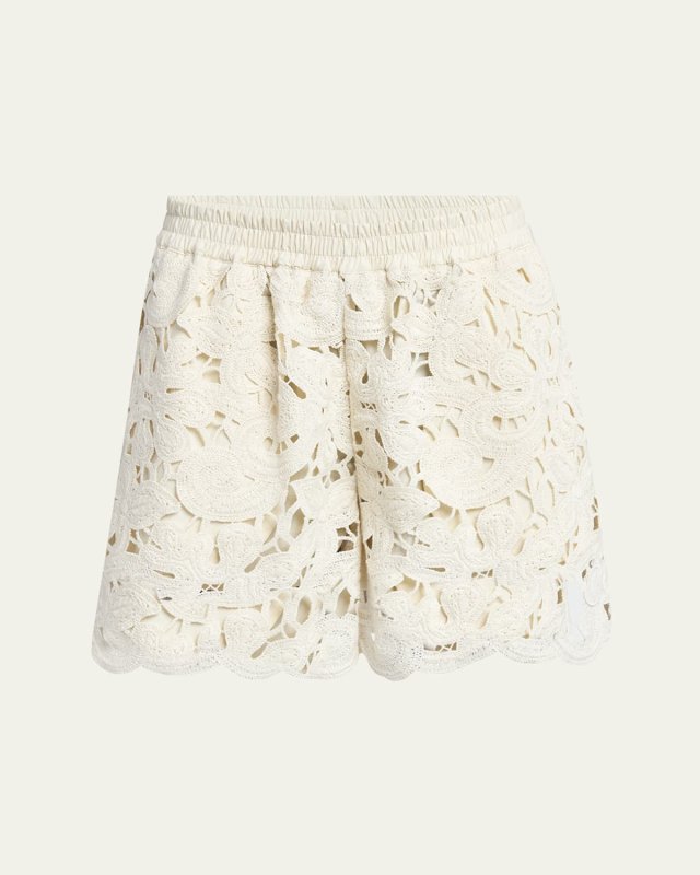 Pull-On Crochet Shorts